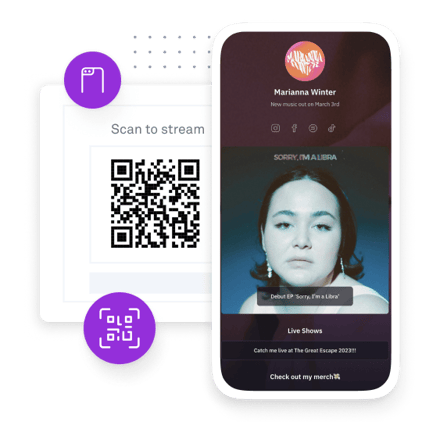QR code CTA
