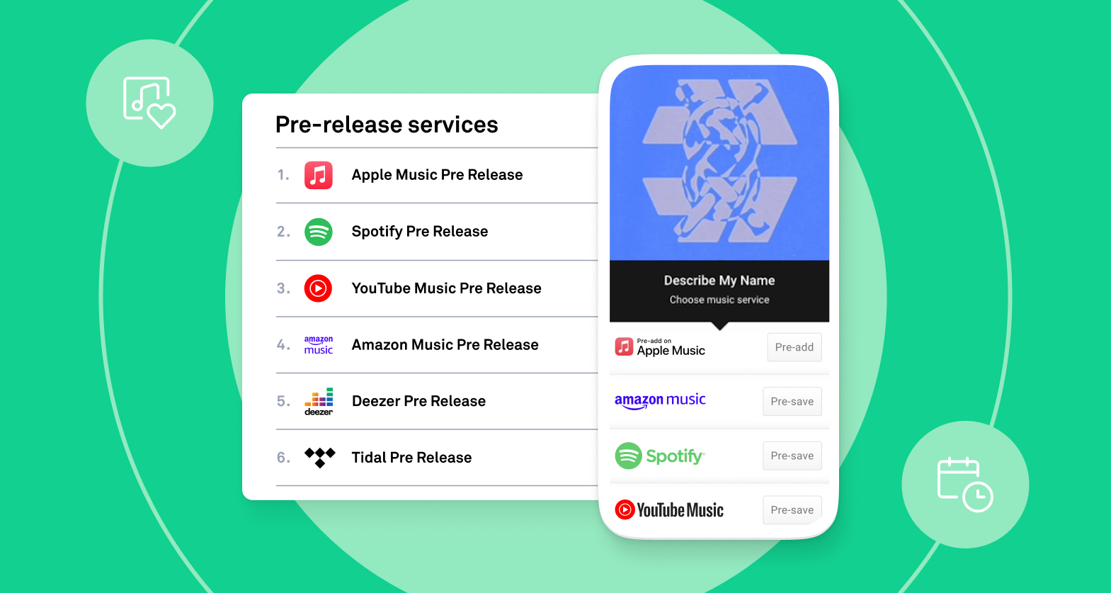 Linkfire pre-save Spotify, Apple, Deezer, YouTube