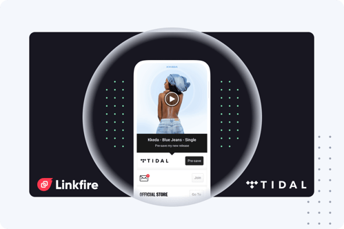 Linkfire Pre-save Tidal-1