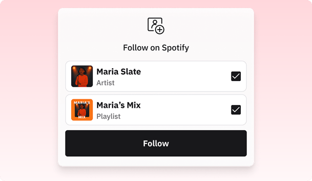 Linkfire follow playlist