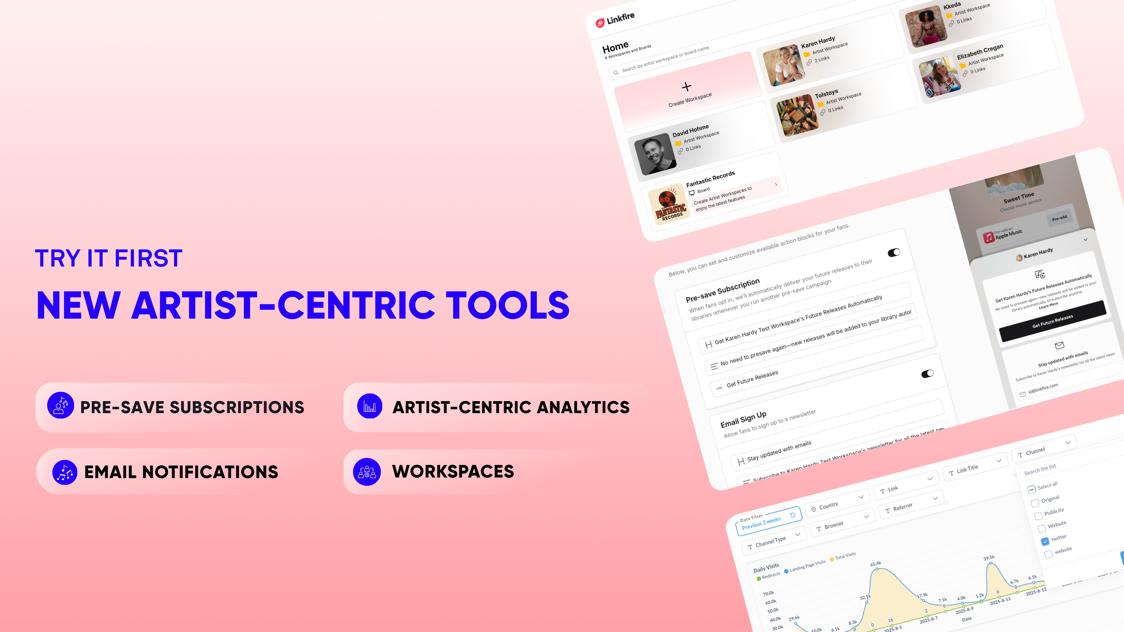 artist-centric tools Linkfire